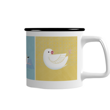 画像をギャラリービューアに読み込む, 「小鳥とヨガ」マグカップ〈文鳥〉|コトリヨガ