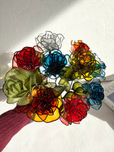 画像をギャラリービューアに読み込む, カラフルローズ|wire art Niko(ワイヤーアートニコ)