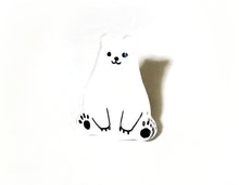 画像をギャラリービューアに読み込む, シロクマ ピンバッジ・アンブレラマーカー|HONAMIRUKA(ホナミルカ)