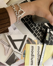 画像をギャラリービューアに読み込む, チェーンブレスW B2211-01|modium(モーディアム)