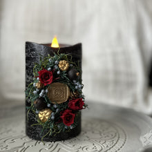 画像をギャラリービューアに読み込む, プレミアムフラワーアートキャンドル オーバルエンブレムB|ciel bleu(シエルブルー)