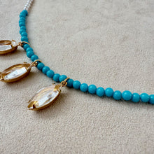 画像をギャラリービューアに読み込む, 【ブレスレット】爽やかなターコイズブルーで彩る春夏の輝きブレスレット|ERIKOART(エリコアート)