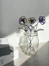 画像をギャラリービューアに読み込む, カラフルパンジー|wire art Niko(ワイヤーアートニコ)