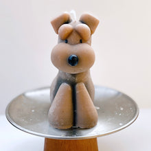 画像をギャラリービューアに読み込む, おりこうな犬のキャンドル【シュナウザー】Brown|Studiok.k(スタジオケーケー)