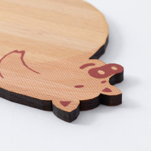 画像をギャラリービューアに読み込む, どうぶつの木製プレート&コースター【ぶた】|Ten&O Art+Craft(テンアンドオー アートクラフト)