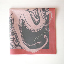 画像をギャラリービューアに読み込む, 旅するタコ ハンカチ|aosansyo(アオサンショウ)