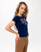 画像をギャラリービューアに読み込む, 刺繍入りTシャツ|Ukrainian Embroidery Wear ”Mavka”(ウクライナシシュウノアパレル マウカ)