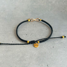 画像をギャラリービューアに読み込む, オリジナルワックスコードアンクレット インフィニティ×馬蹄 選べる3カラー|On Cloud Nine(オンクラウドナイン)