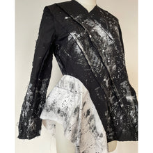 画像をギャラリービューアに読み込む, Patchwork shirt paint black - パッチワークシャツ ペイント黒|Merci DIEU(メルシーデュー)