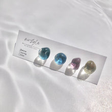 画像をギャラリービューアに読み込む, 水彩鉱石レジンピアス/イヤリングbehind Black|mi-style(ミースタイル)