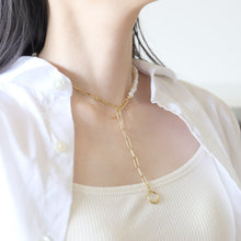 画像をギャラリービューアに読み込む, ブレスレットにもなる!サージカルステンレスチェーンと2style淡水パールのハーフネックレス|FT2 works(エフティーツーワークス)