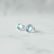 画像をギャラリービューアに読み込む, アクアマリン スタッドピアス(シルバー925)|SMUK(スムーク)
