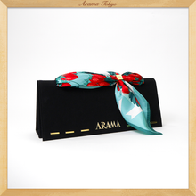 画像をギャラリービューアに読み込む, アラマのスエードクラッチバッグ/ブラック|ARAMA TOKYO(アラマトーキョー)