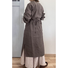 画像をギャラリービューアに読み込む, 上質リネンの前結び割烹着|かっぽう着屋(カッポウギヤ)
