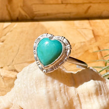 画像をギャラリービューアに読み込む, 金属アレルギー対応『12月の誕生石』ターコイズ・ハートリング / 錆びない素材|Hiwalani(ヒワラニ)