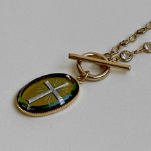 画像をギャラリービューアに読み込む, 【ネックレス】色彩の変化を楽しむ、クロスのプリズムネックレス|ERIKOART(エリコアート)