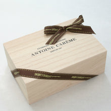 画像をギャラリービューアに読み込む, 木箱入りオランジェット&ポンムとボンボンショコラ3個セット|アントワーヌ・カレーム