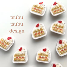 画像をギャラリービューアに読み込む, ブローチ【ショートケーキ】|tsubutsubu design.(ツブツブデザイン)