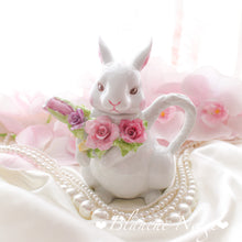 画像をギャラリービューアに読み込む, 世界でひとつだけのうさぎの花束ティーポット|Blanche Neige By ちょこにゃん(ブランシュネージュバイチョコニャン)