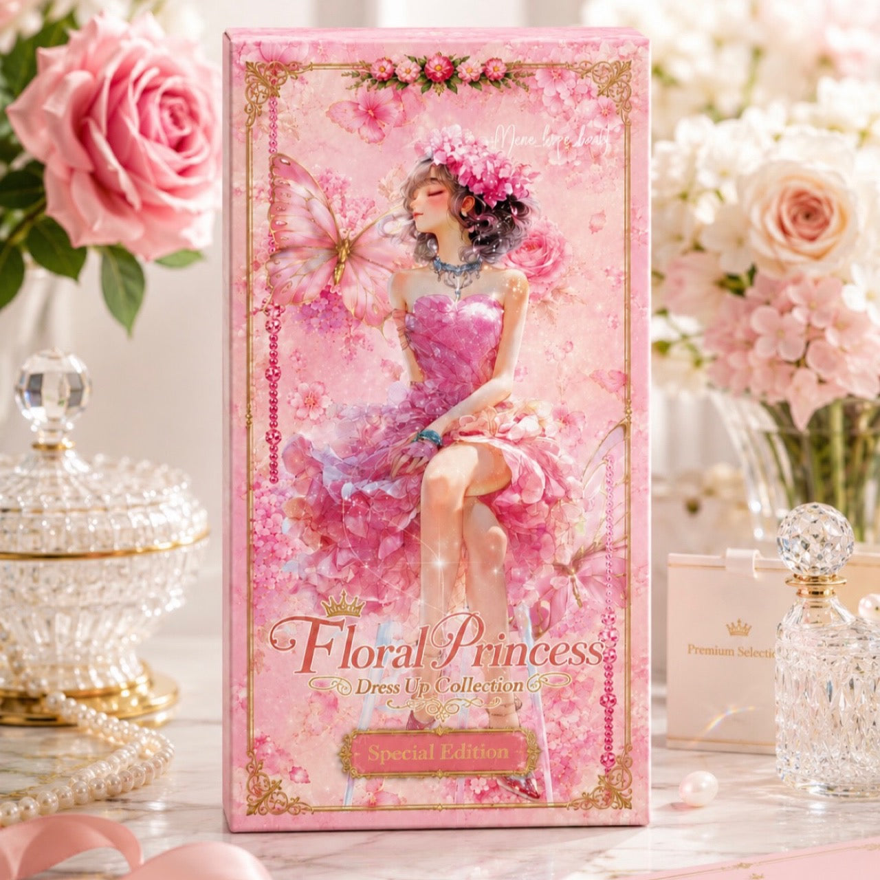 Floral Princess Hydrangea Melody Dress Up Collage Sticker