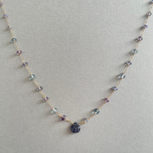 画像をギャラリービューアに読み込む, アイオライトとフローライトのネックレス|Na Lumière (ナ ルミエール)