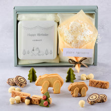画像をギャラリービューアに読み込む, Happy Birthday - クッキー缶とメレンゲ花束のギフトボックス|comori(コモリ)
