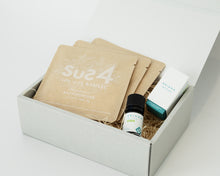 画像をギャラリービューアに読み込む, 【ギフトにおすすめ】無添加入浴剤sus4 10g/3個+アロマオイルERIANA/1個セット ギフトボックス|sus4(サスフォー)