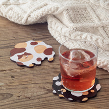 画像をギャラリービューアに読み込む, 猫雑貨・木製プレート&コースター【ねこまみれ メルティ黒】|Ten&O