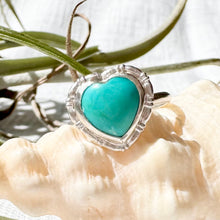 画像をギャラリービューアに読み込む, 金属アレルギー対応『12月の誕生石』ターコイズ・ハートリング / 錆びない素材|Hiwalani(ヒワラニ)