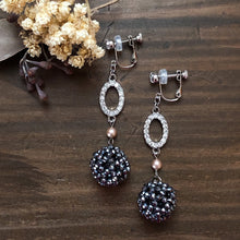 画像をギャラリービューアに読み込む, フラーレン テラヘルツ 2mm オーバル ピアス・イヤリング|紬(ツムギ)