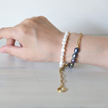 画像をギャラリービューアに読み込む, ブレスレットにもなる!サージカルステンレスチェーンと2style淡水パールのハーフネックレス|FT2 works(エフティーツーワークス)