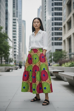画像をギャラリービューアに読み込む, LADIES|ティアードロングスカート ー02|ADEGO -African Fabric apparel- (アデゴアフリカンファブリックアパレル)