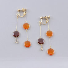 画像をギャラリービューアに読み込む, 美濃和紙のイヤリング/ピアス・前後で揺れるドット|マッチュルーム