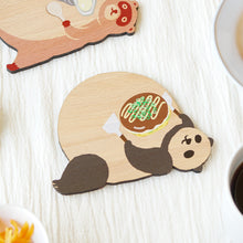 画像をギャラリービューアに読み込む, どうぶつの木製プレート&コースター【ひろしまぱんだ】|Ten&O Art+Craft(テンアンドオー アートクラフト)