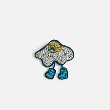 画像をギャラリービューアに読み込む, 刺繍ブローチ / Bored egg|studio bansoko(スタジオバンソウコウ)