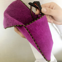 画像をギャラリービューアに読み込む, レース チーフポーチ タオル地 Lace Chief Pouch|Mon Luxe (モンリュクス)