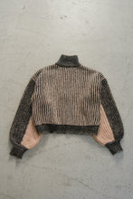 画像をギャラリービューアに読み込む, stripe zip Knit|Mistletoe(ミソルト)