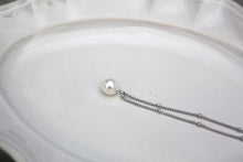 画像をギャラリービューアに読み込む, 「月の雫珠」国産あこや真珠バロックパール*サージカルステンレス・ネックレス「スタッドチェーン」|ツバメ舎(ツバメシャ)