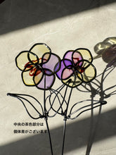 画像をギャラリービューアに読み込む, カラフルパンジー|wire art Niko(ワイヤーアートニコ)