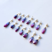 画像をギャラリービューアに読み込む, ハルモニア|淡水パールとムーンストーンの耳飾り|Une(ウーネ)