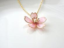画像をギャラリービューアに読み込む, 一輪の桜ネックレス(ピンク) SAKURA / Cherry blossom|Lab407(ラボヨンマルナナ)