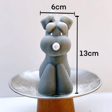 画像をギャラリービューアに読み込む, おりこうな犬のキャンドル【シュナウザー】Gray|Studiok.k(スタジオケーケー)