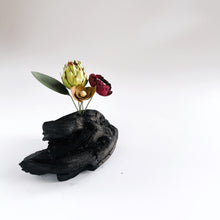 画像をギャラリービューアに読み込む, 炭オブジェ/シックな花を添えて |櫂の炭(カイノスミ)
