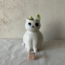 画像をギャラリービューアに読み込む, 白猫の花瓶|とうげい hanaga(トウゲイ ハナガ)