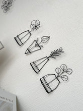 画像をギャラリービューアに読み込む, 立体鉢植え|wire art Niko(ワイヤーアートニコ)