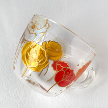 画像をギャラリービューアに読み込む, カラフルなポピーがかわいい耐熱グラスマグ|RYUEN(リュウエン)