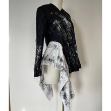 画像をギャラリービューアに読み込む, Patchwork shirt paint black - パッチワークシャツ ペイント黒|Merci DIEU(メルシーデュー)