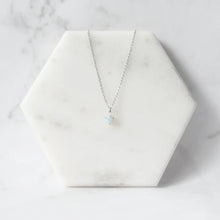 画像をギャラリービューアに読み込む, オパール ソリティア ネックレス(シルバー925/ロジウムプレーティング)|SMUK(スムーク)