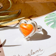 画像をギャラリービューアに読み込む, 金属アレルギー対応『お守りジュエリー』スパイニーオイスター・ハートリング / 錆びない素材|Hiwalani(ヒワラニ)