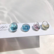画像をギャラリービューアに読み込む, 水彩鉱石レジンピアス/イヤリングbehind Black|mi-style(ミースタイル)